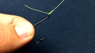 How to Tie On Fishing Hooks  Easiest Knot [upl. by Eybba]