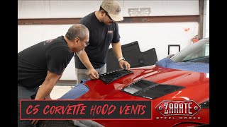 Corvette C5 Hood Vent Install by Zarate Steel Works [upl. by Pet903]