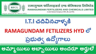 RAMAGUNDAM ITI JOBS  ITI JOBS 2023  ITI GOVT JOBS IN TELANGANA  ITI JOBS [upl. by Leemaj]