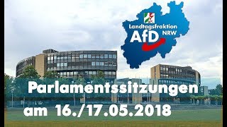 NRWPlenarwoche Mai 2018 – die Zusammenfassung [upl. by Athene]