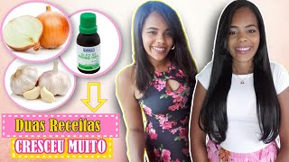 Minhas 2 receitas FAVORITAS para o cabelo CRESCER RÁPIDO com CEBOLA [upl. by Inger]