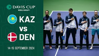 Davis Cup World Group I • Kazakhstan  Denmark [upl. by Angelita]