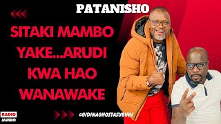 PATANISHO  SITAKI MAMBO YAKEARUDI KWA HAO WANAWAKE [upl. by Janice]