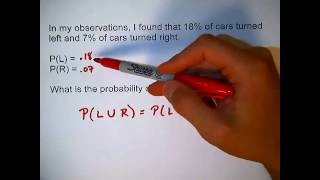 4 2 8 quotEitherOrquot Probability for Non overlapping Events [upl. by Ralston]