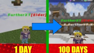 100 Days On Skyblock  Blockman Go  FurtherXT [upl. by Anifesoj]