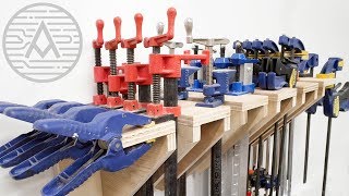 DIY Universal Clamp Rack  Woodworking [upl. by Estele907]