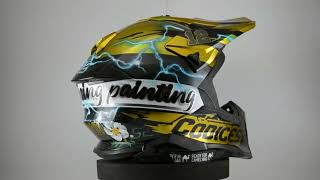 CÓDICES x lite x502 carbon Custom amp racing painting helmets [upl. by Iruam]