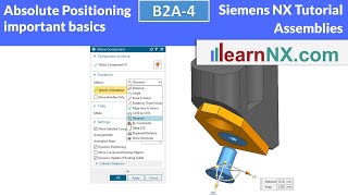 Siemens NX Tutorial  Move component in assembly important basics [upl. by Deelaw]