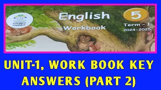 EE ENGLISH CLASS5 TERM1 UNIT1 WORK BOOK KEY ANSWERS P 220242025 [upl. by Amaras352]