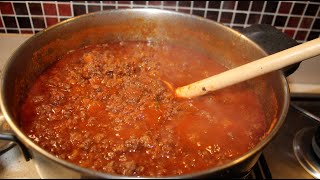 RICETTA RAGÙ ALLA BOLOGNESE ORIGINALE  RAGÙ DI CARNE CLASSICO BOLOGNESE [upl. by Rosa]