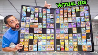 Collect All 1000 Pokémon in ONE Binder Pokemon Card Challenge [upl. by Beltran543]