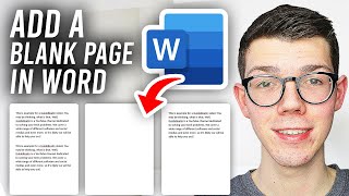 How To Add A Blank Page In Word  Full Guide [upl. by Janelle]