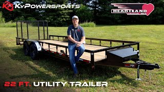 Heartland Trailers 22ft Utility  Great for Hauling Toys [upl. by Ardyaf]