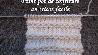 TUTO POINT CHAINETTE OU CONFITURE AU TRICOT stitch knitting PUNTO TEJIDO DOS AGUJAS [upl. by Starlin]