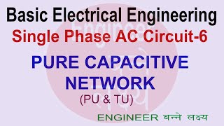 Single Phase AC Part 6 Pure capacitive circuit [upl. by Aural290]