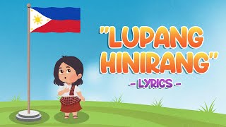 Lupang Hinirang Lyrics  The Philippine National Anthem [upl. by Adanar724]