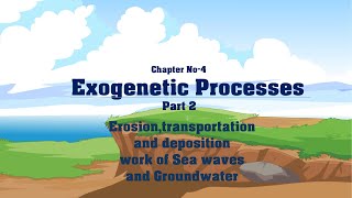 Chapter No4 Exogenetic Processes Part2 Sea waves and Groundwater Std 9 Maharashtra State Board [upl. by Yuma822]