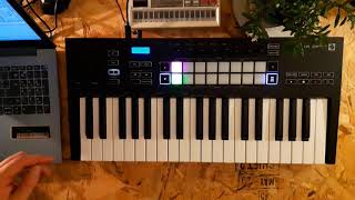 Trying the new Launchkey Novation mk3 37 with Ableton [upl. by Frager495]