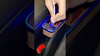 Smart Storage with a Glow Colorful Ambient Light Seat Gap Box for a Tidier and Cooler Car Interior [upl. by Janice317]