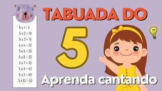 Tabuada do 5  Aprenda Cantando [upl. by Eidualc]