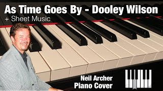 As Time Goes By  Dooley Wilson  Piano Cover  Sheet Music [upl. by Radnaxela639]