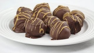 Peanut Butter Brownie Truffles Recipe [upl. by Grethel]