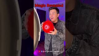 Best Balloon 🎈 Magic Trick Revealed magic magicmethod magicperformance magicrevealed [upl. by Courtland339]