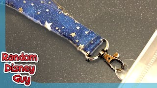 How to make a lanyard  Disney lanyards DIY [upl. by Eaned]