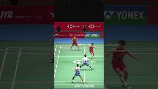 Impressive rally shorts badminton BWF [upl. by Anyehs919]