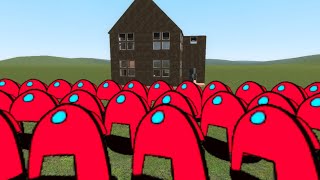 Scary Among Vs Houses In Garrys Mod Part 6 [upl. by Eda741]