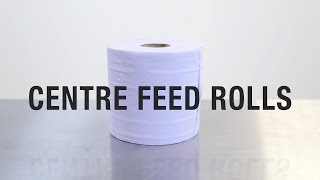 How To Remove The Core From A Centrefeed Roll  Nisbets [upl. by Anerdna60]