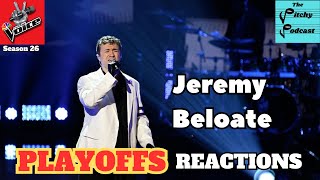 WINNING Performance from The Voice Season 26 Playoffs REACTION Jeremy Beloate [upl. by Lorollas]