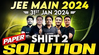 JEE Main 2024 Paper Discussion ATTEMPT 1  31st January  SHIFT 2 ⚡️ [upl. by Yhtak]