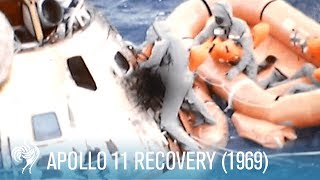 NASA Apollo 11 Recovery 1969  British Pathé [upl. by Aidnyc647]