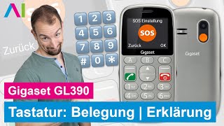 Gigaset GL390  Tastenbelegung Tastatur • 📱 • 🔢 • ℹ️ • Anleitung  Tutorial [upl. by Adyol11]