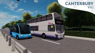 First Look At The Canterbury V41 Update  Roblox Bus Simulator [upl. by Obau]