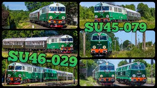 SU46029 i SU45079 w imprezie quotPożegnanie SU46quot na dolnośląskich szlakach [upl. by Ahsyekal]