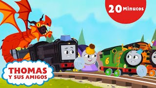 Thomas y Sus Amigos Trenes A Todo Vapor Caballeros del tocadiscos  Más Canciones Infantiles [upl. by Lerrud]