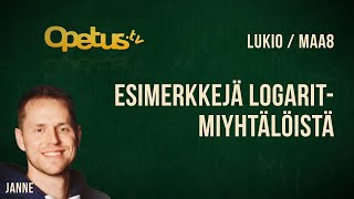 Esimerkkejä logaritmiyhtälöistä [upl. by Dore]