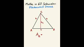 Flächeninhalt Dreieck mathe mathetipps [upl. by Annenn]