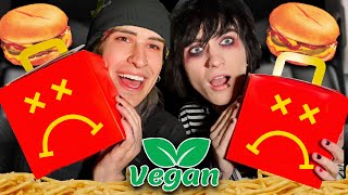 We Tried Vegan Mcdonalds MrCharlies [upl. by Dnomaj963]