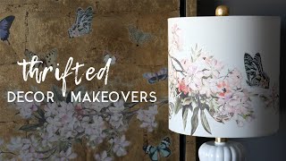 Thrifted Decor Makeovers  Featuring rub on transfers inspired by Anthropologie [upl. by Cecilius]