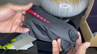 Unboxing of Prada Linea Rossa Impavid sunglassesCode [upl. by Jacobsen]