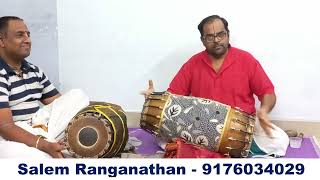 Learn Mridangam From Vidwan Salem Ranganathan Miruthangam Class 2 Tamil  Mridangam Classes Online [upl. by Sabelle318]