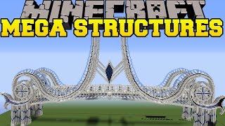 Minecraft MEGA STRUCTURES MASSIVE BRIDGE AIRSHIP TEMPLE DRAGON amp MORE Mod Showcase [upl. by Petras]