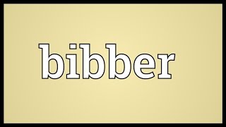 Bibber Meaning [upl. by Ysdnil]