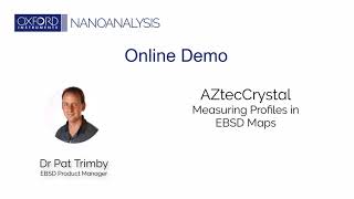 AZtecCrystal Online Training Measuring Profiles in EBSD maps [upl. by Delly30]