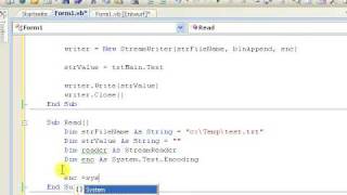 Tutorial Mit VBNET Text Files schreiben und auslesen [upl. by Leunammi]