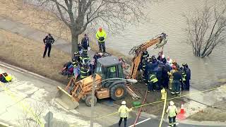 Worker who died trapped underground during water main break IDd [upl. by Hortensa]