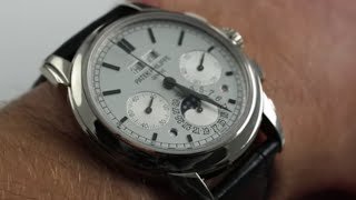 Patek Phillippe Perpetual Calendar Chrono 5270G Luxury Watch Review [upl. by Hahsia165]